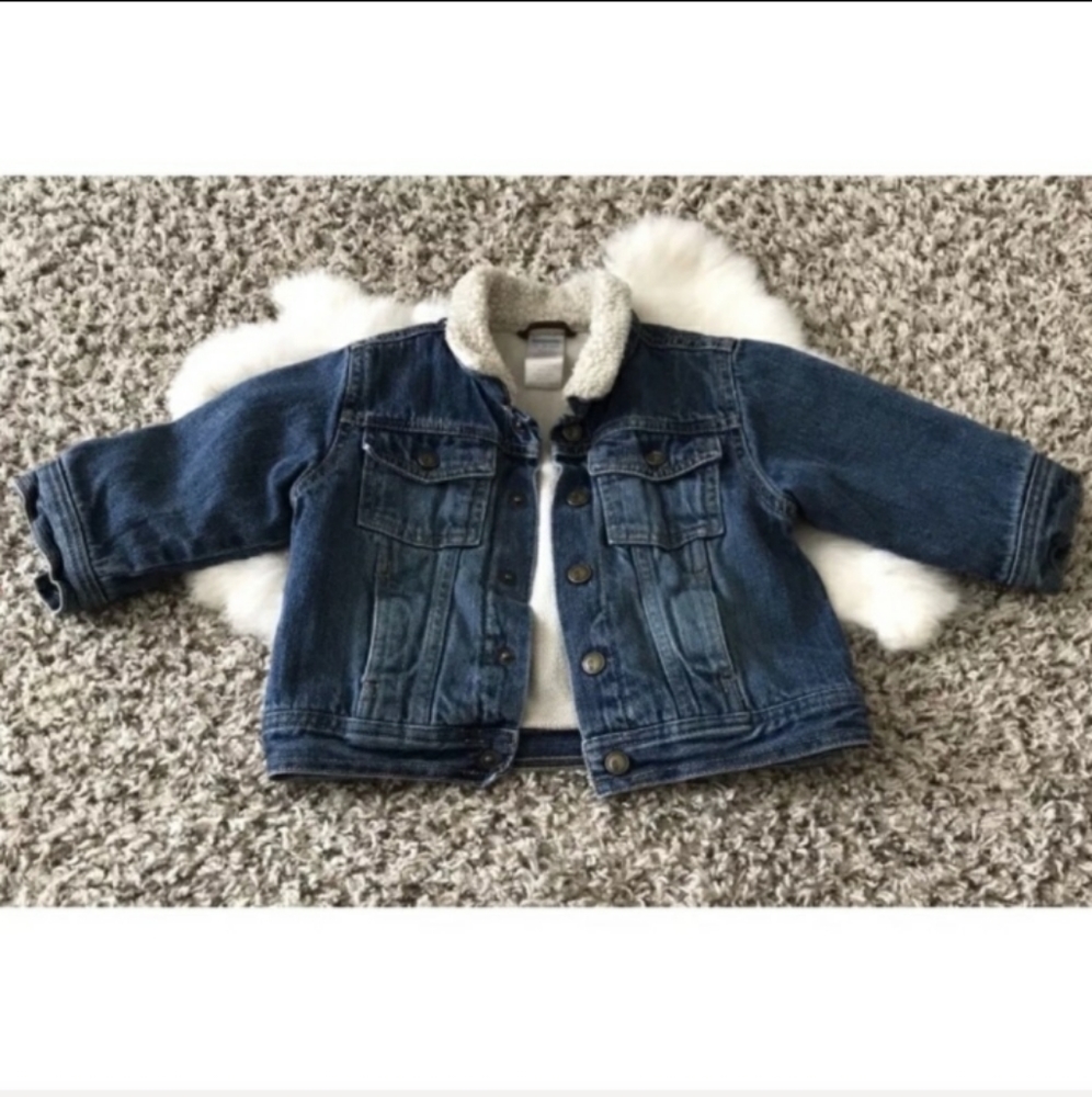 Gymboree Unisex Jeans Jacket Sweater Sz 12-24m